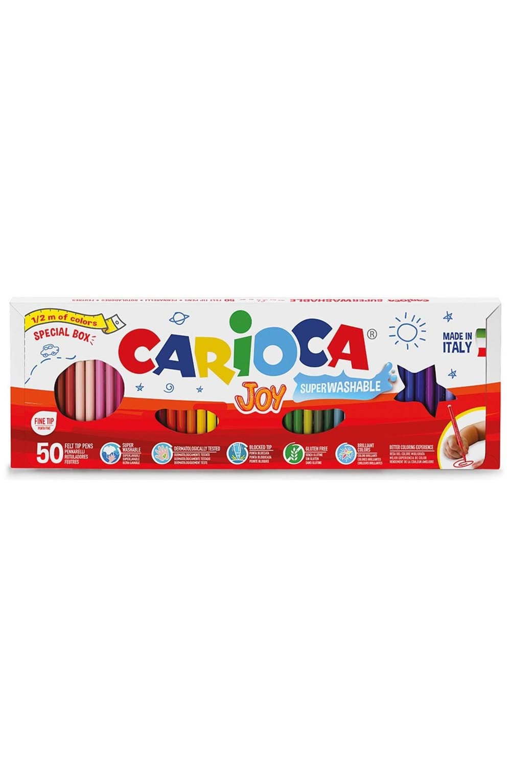 Carioca Joy Yıkanabilir Keçeli Boya Kalemi 50 li 41018