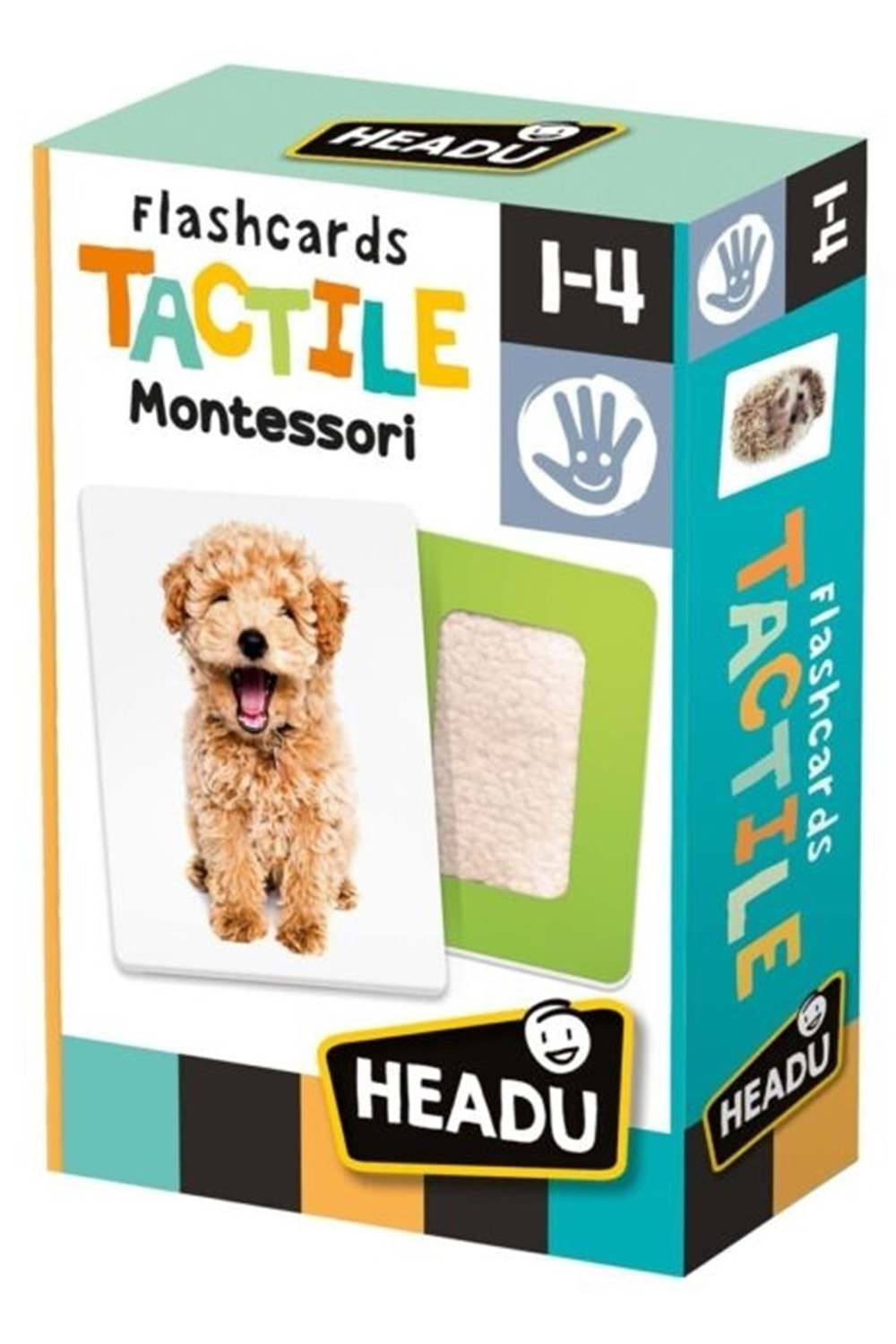 Headu Montessori Flashcards Tactile 1-4 yaş MU23738