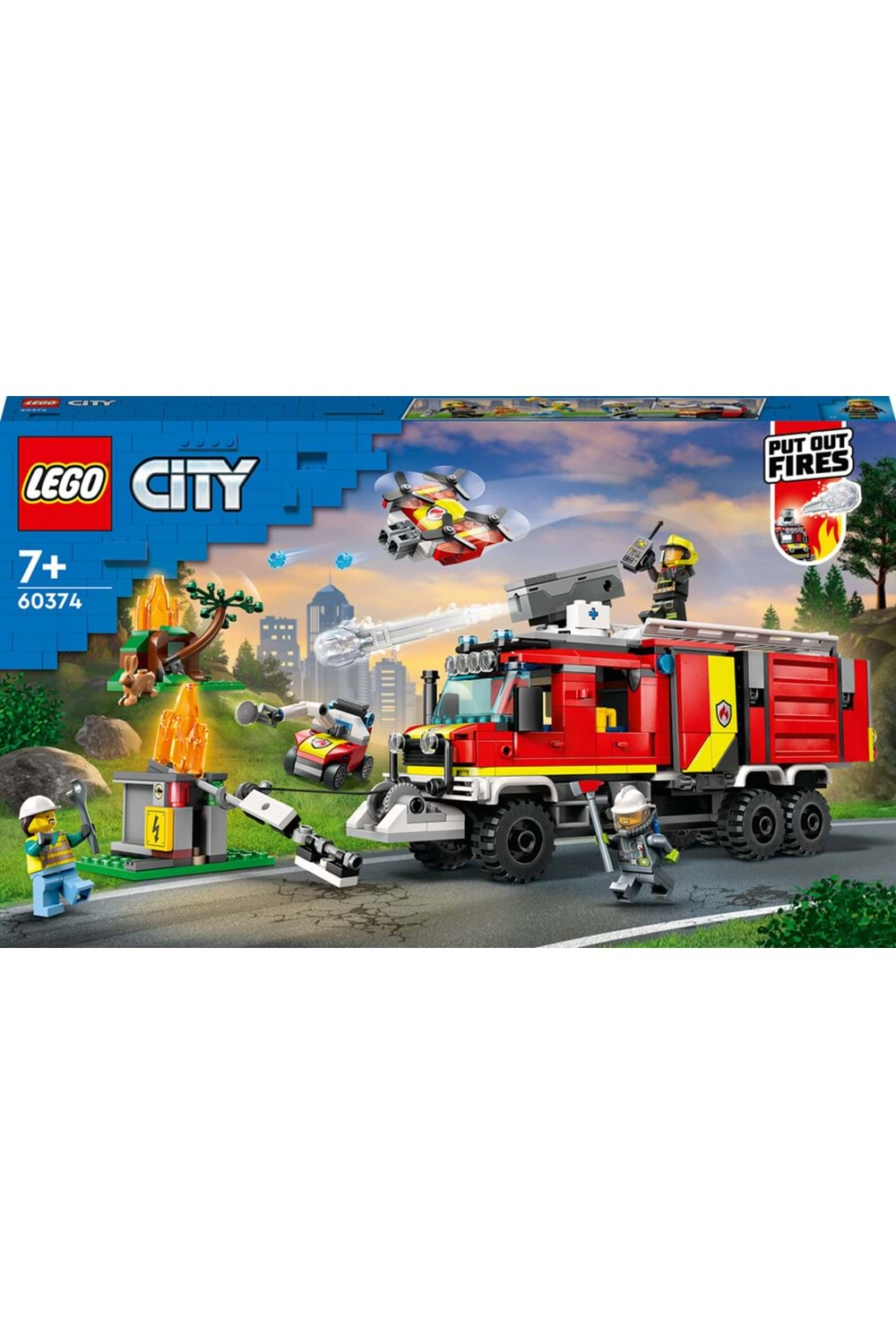 Lego City İtfaiye Komuta Kamyonu 60374