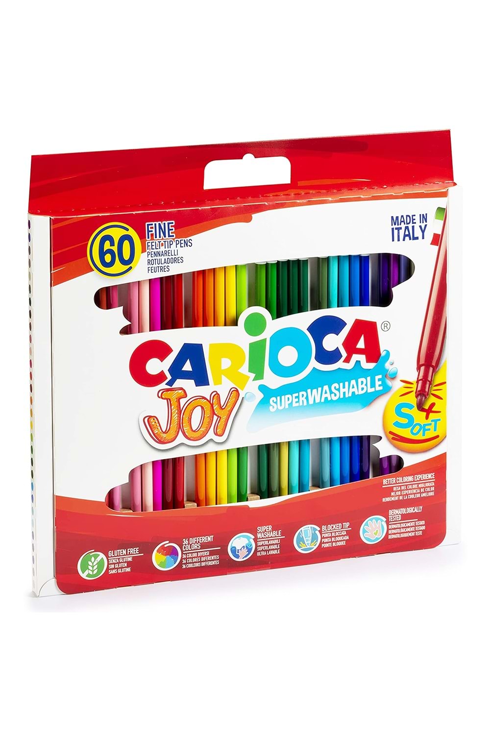 Carioca Joy Yıkanabilir Keçeli Boya Kalemi 60 lı 41015