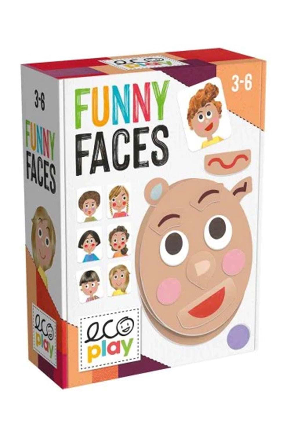 Headu Mutlu Yüzler Puzzle 3-6 Yaş MU28009