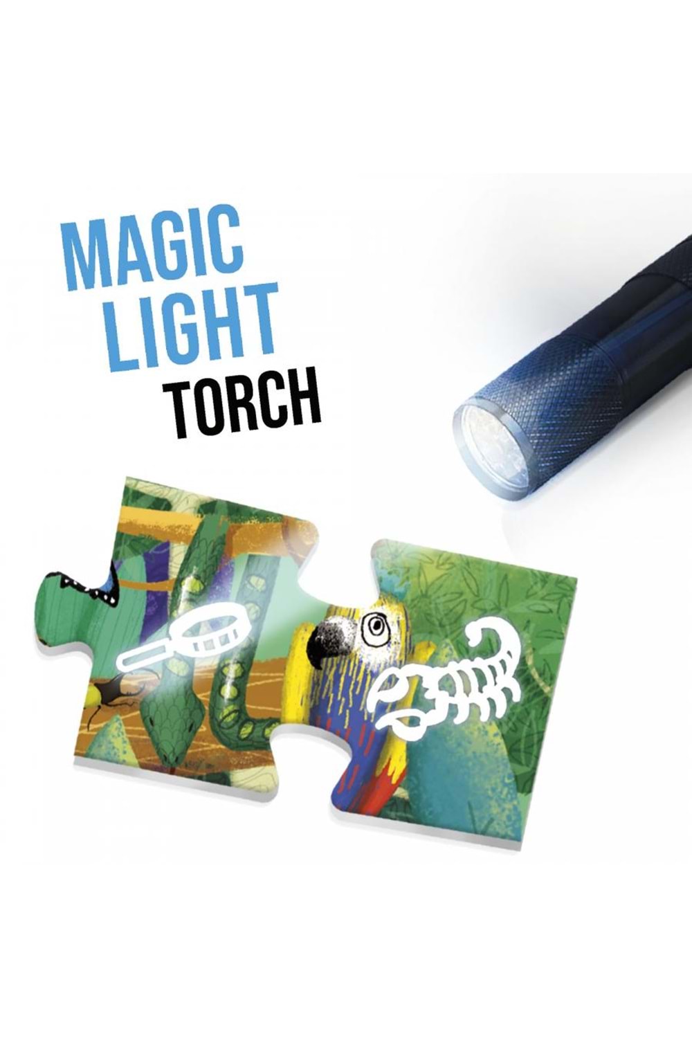 Headu Safari Keşfet Sihirli Fenerli Etkinlik Puzzle 5-10 Yaş IT21420