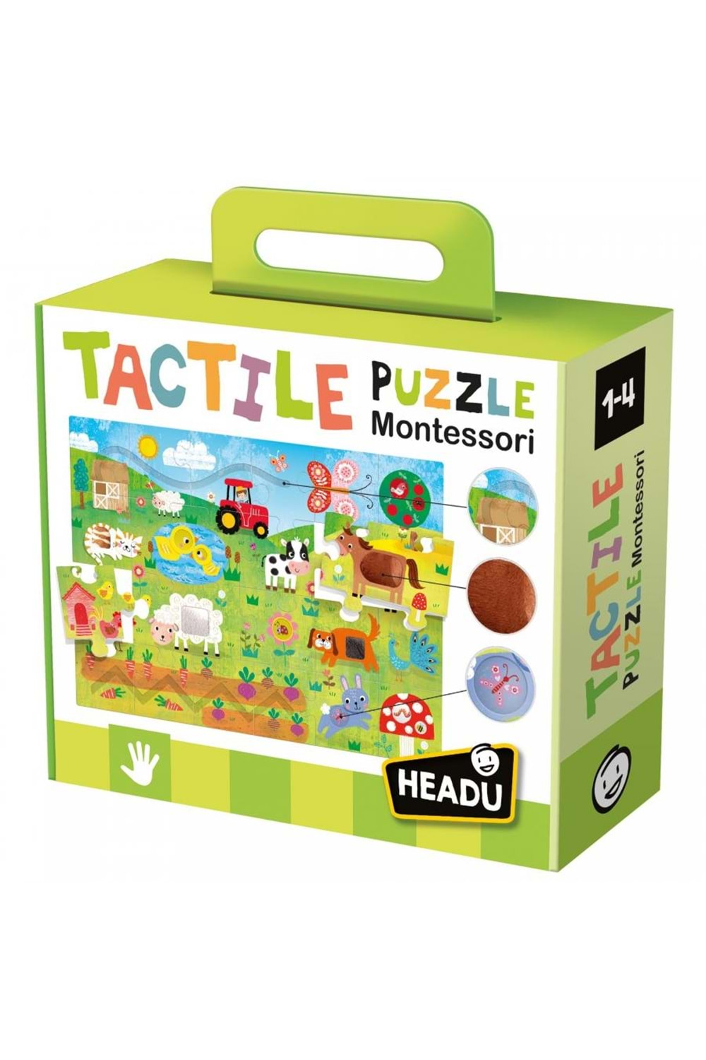 Headu Montessori Dokunsal Puzzle 1-4 Yaş MU23592