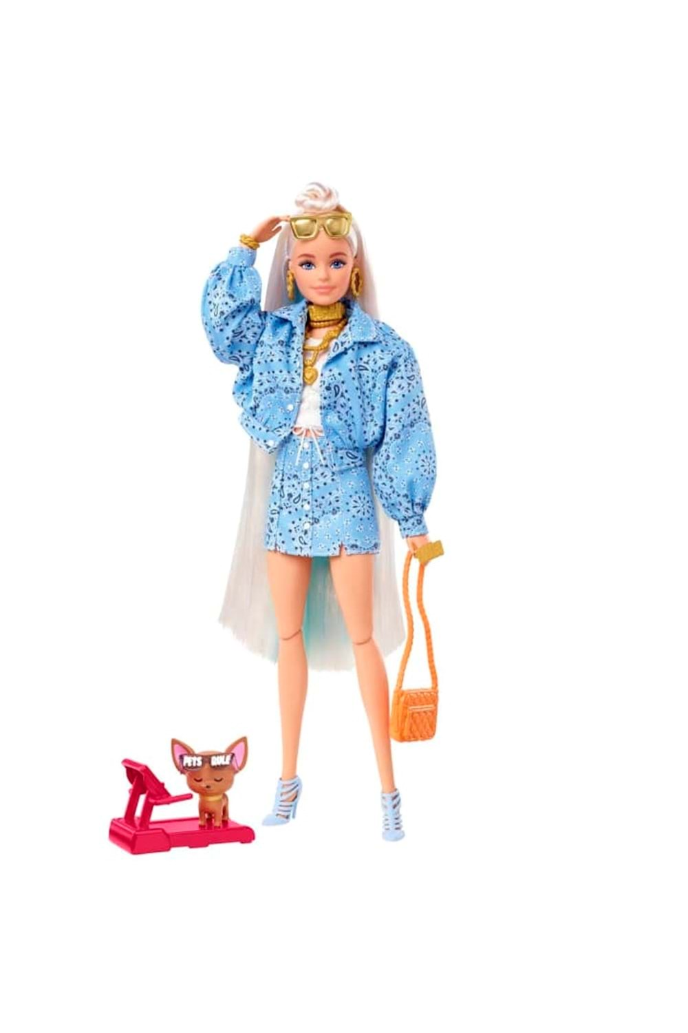 Barbie Extra Mavi Takımlı Bebek HHN08