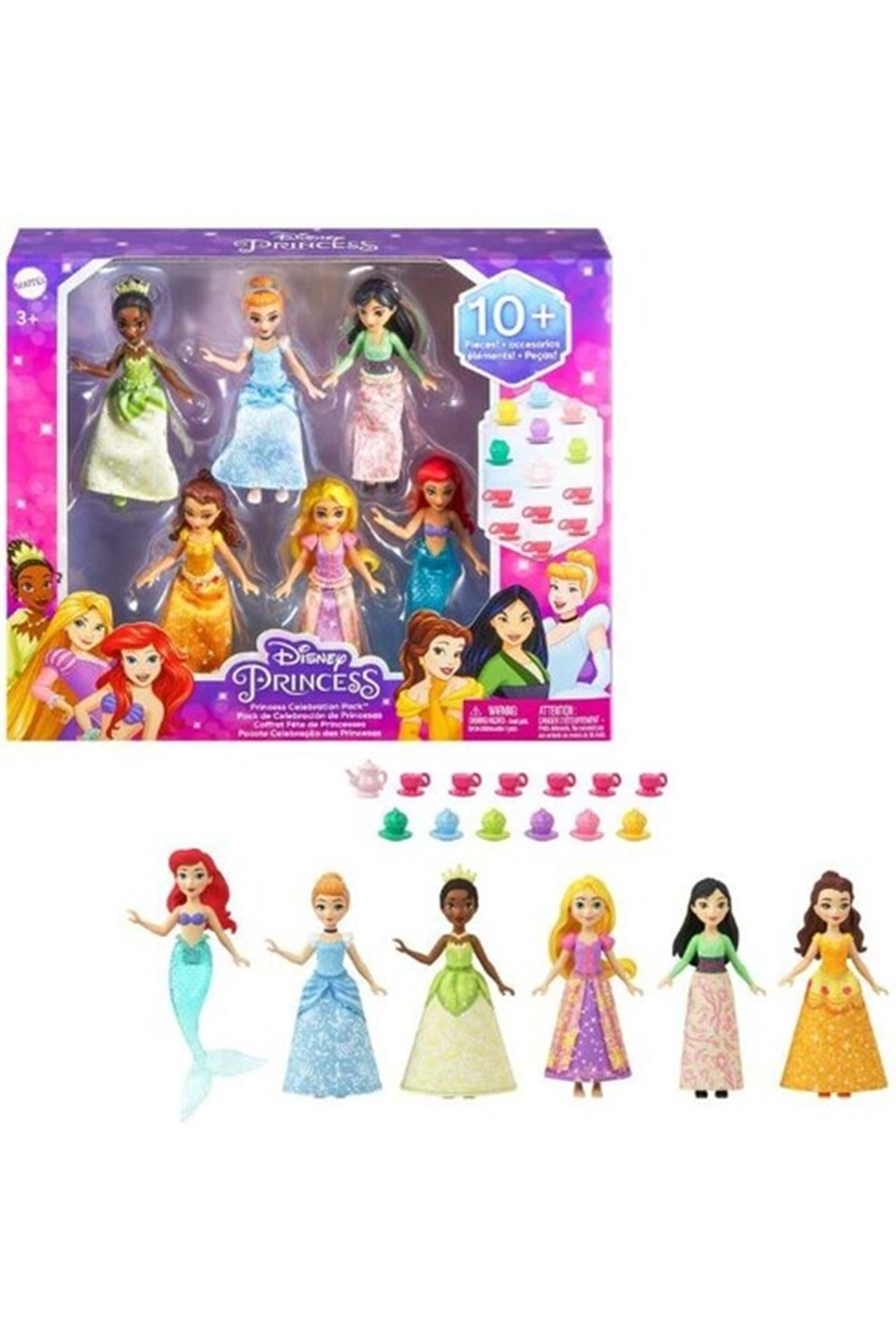 Disney Prenses Bebekleri 6 lı Set HLW91