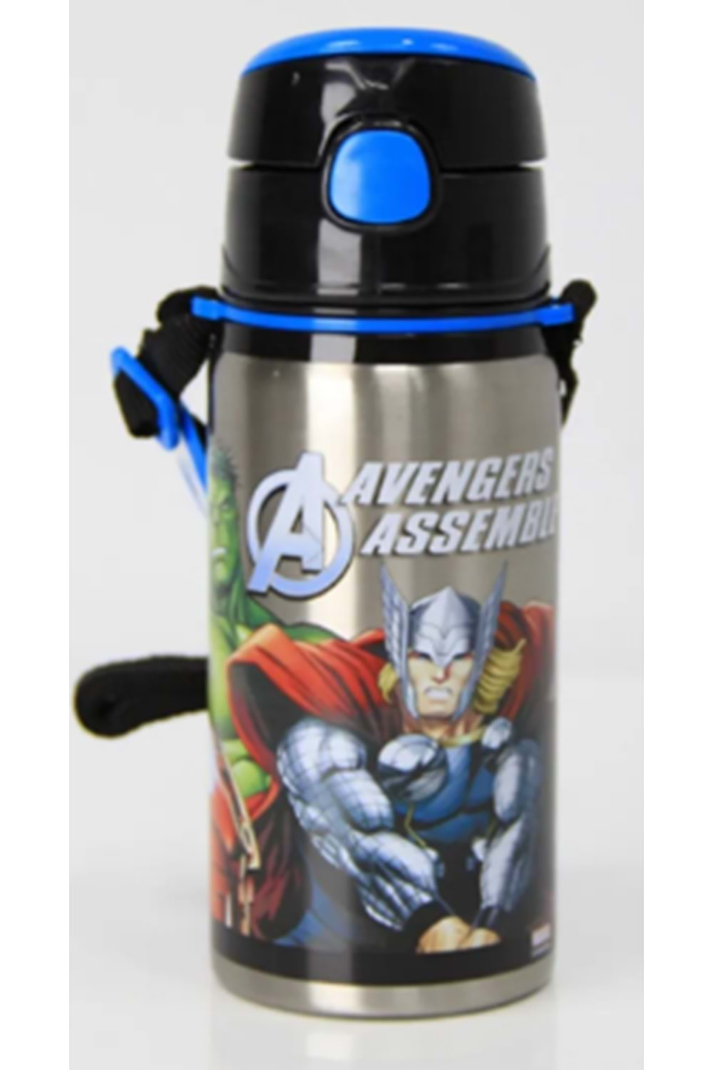 Avengers Çelik Suluk Pipetli 500 ml