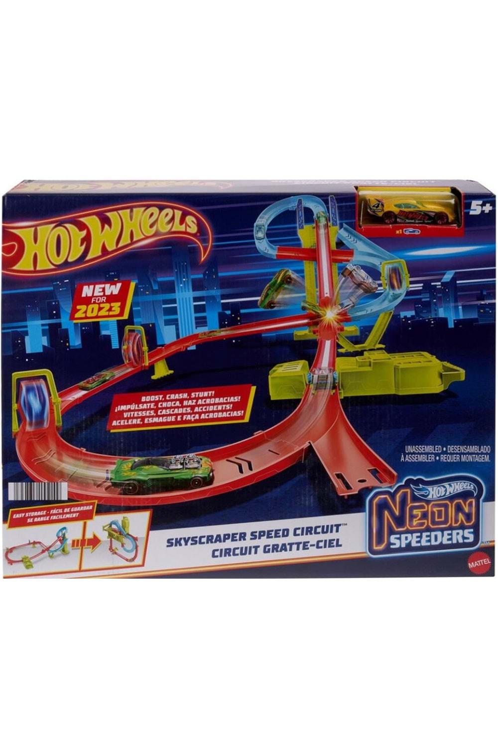 Hot Wheels Neon Yarışlar Çoklu Yarış Heyecanı Pist Seti HPC07