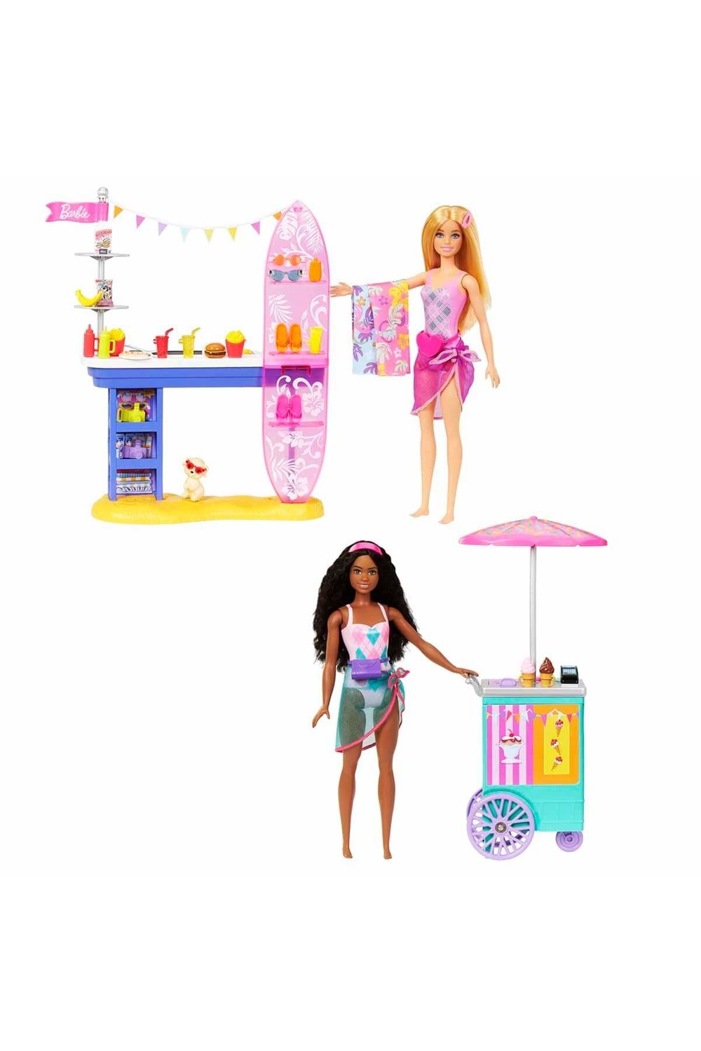 Barbie Brooklyn ve Malibu Bebekleri Oyun Seti HNK99