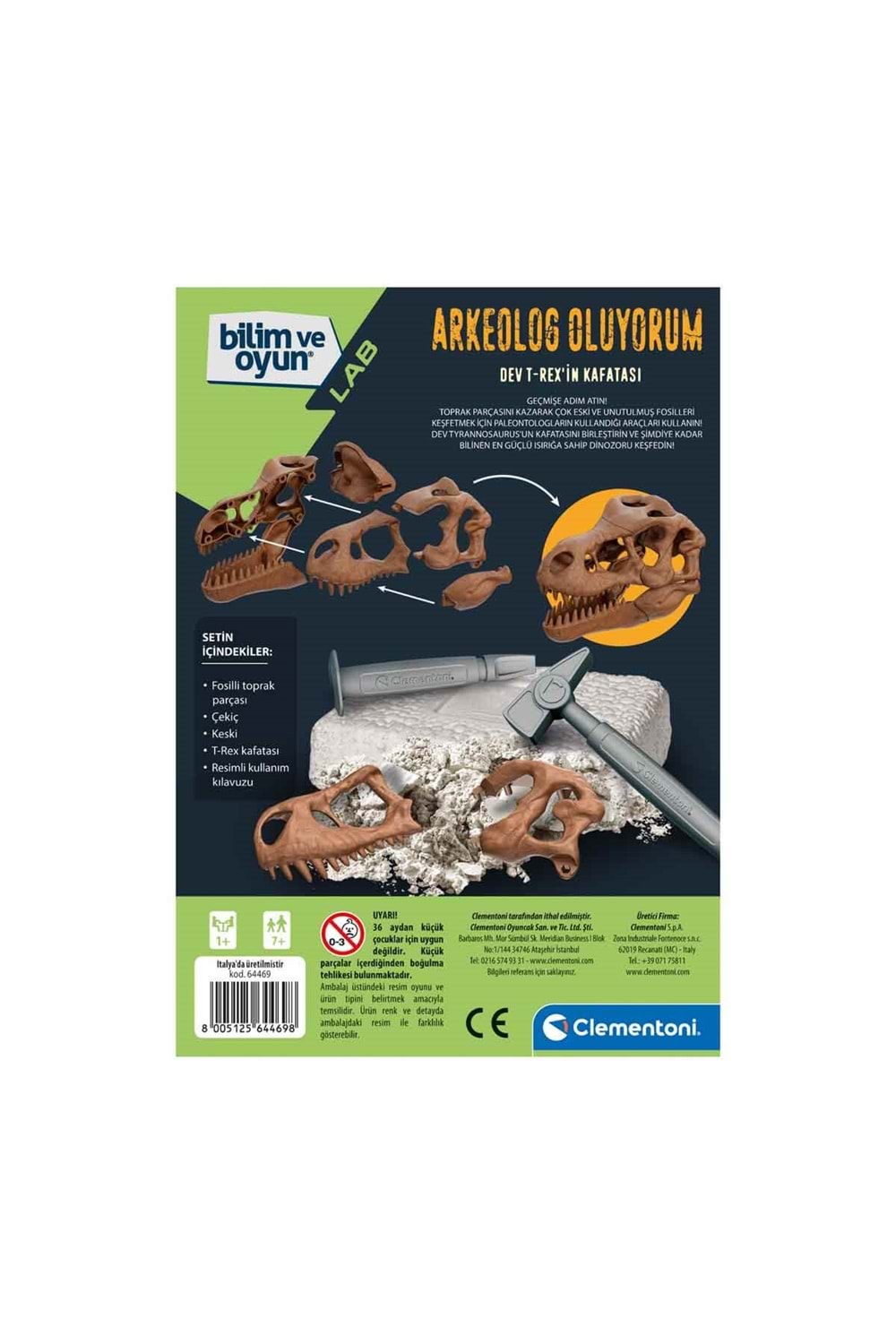 Clementoni T Rex Kazı Seti 64469