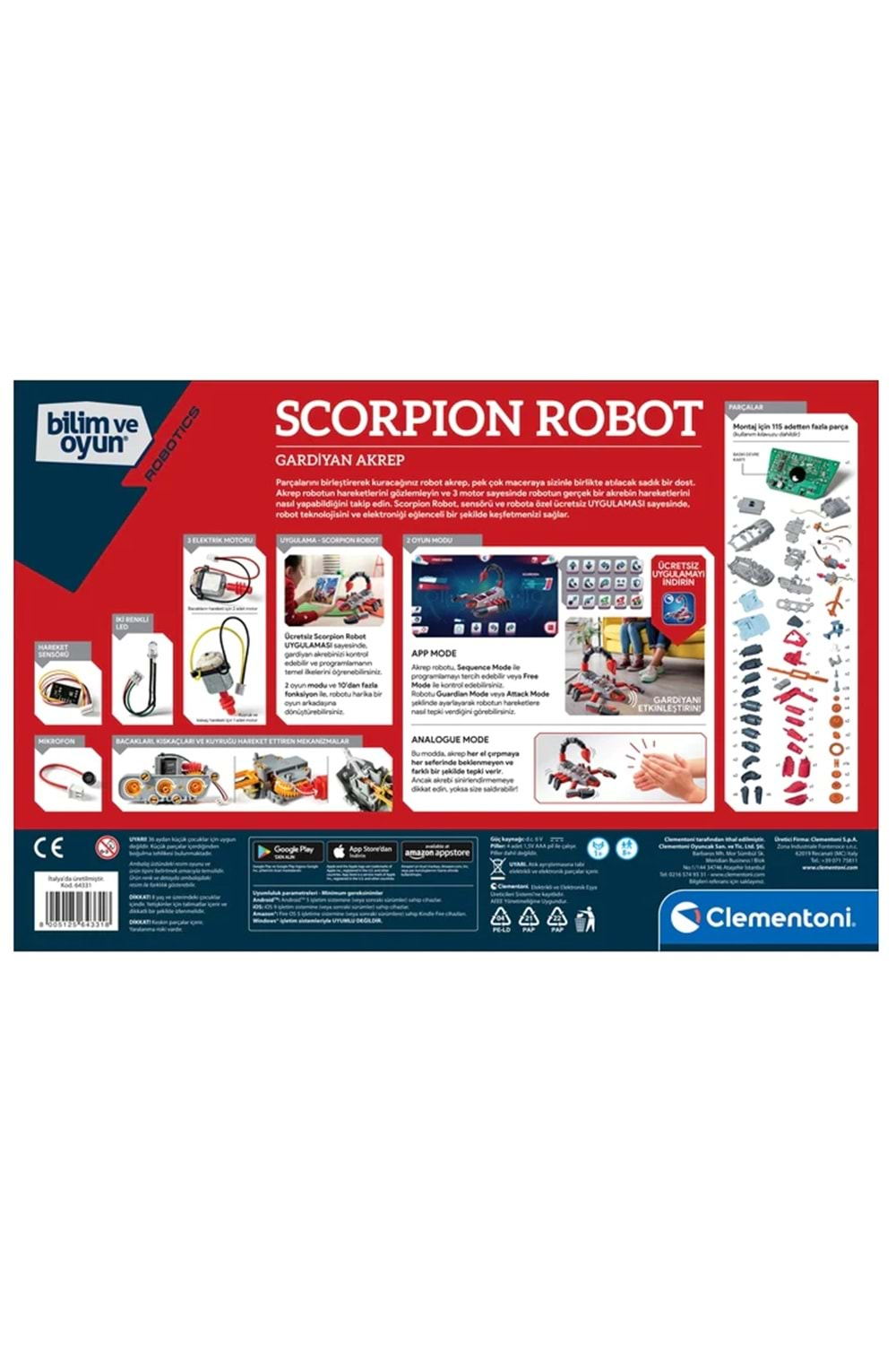 Clementoni Scorpion Robot 64331