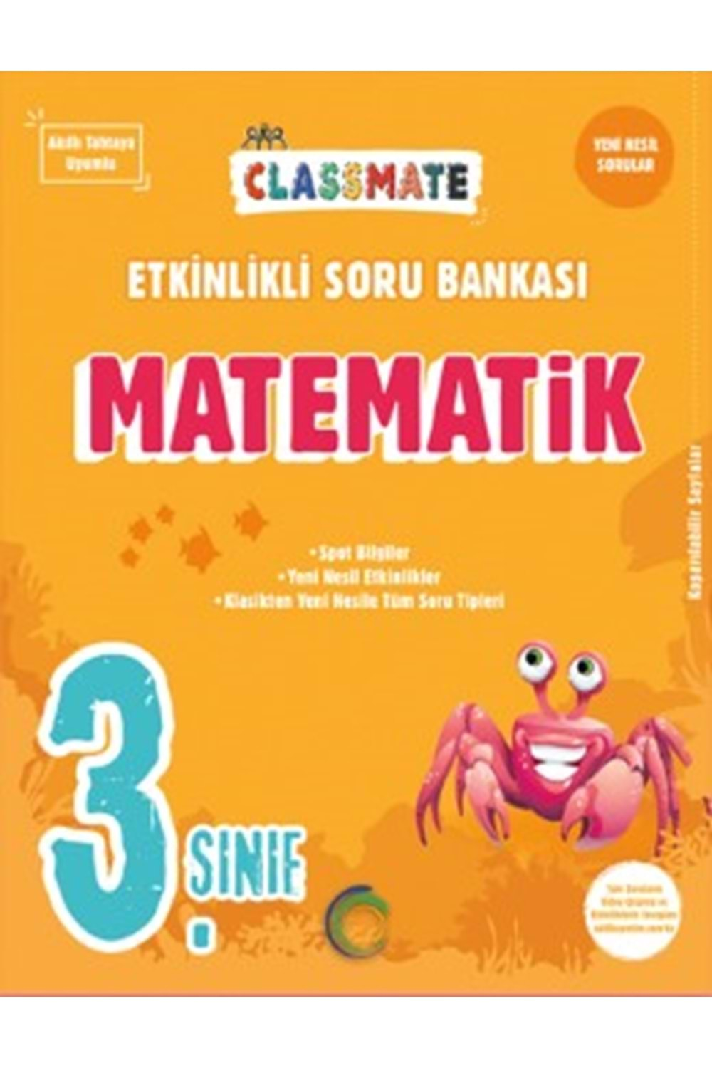 3. Sınıf Matematik Etkinlikli Classmate Soru Bankası