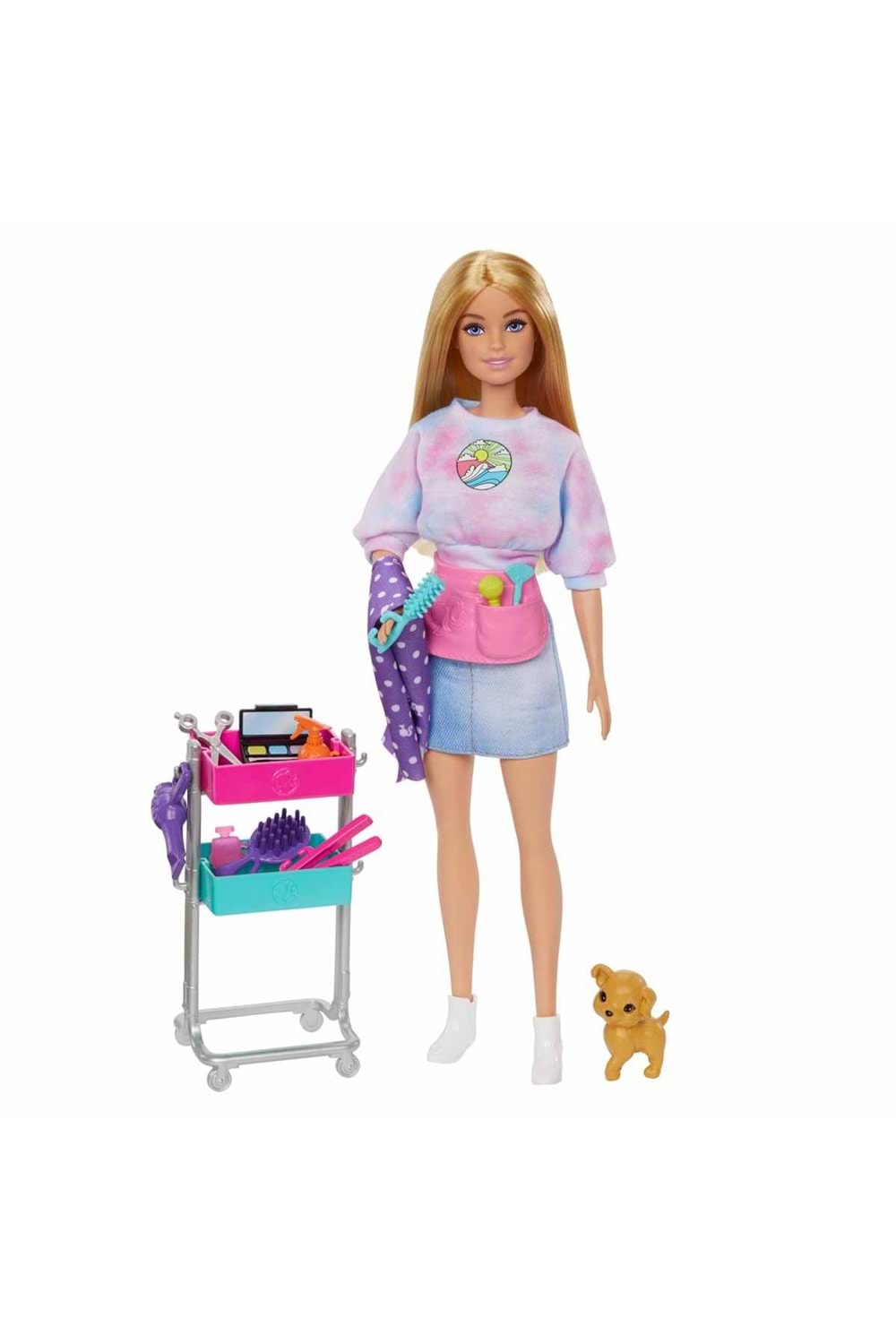 Barbie Malibu Stilist Bebek Oyun Seti HNK95