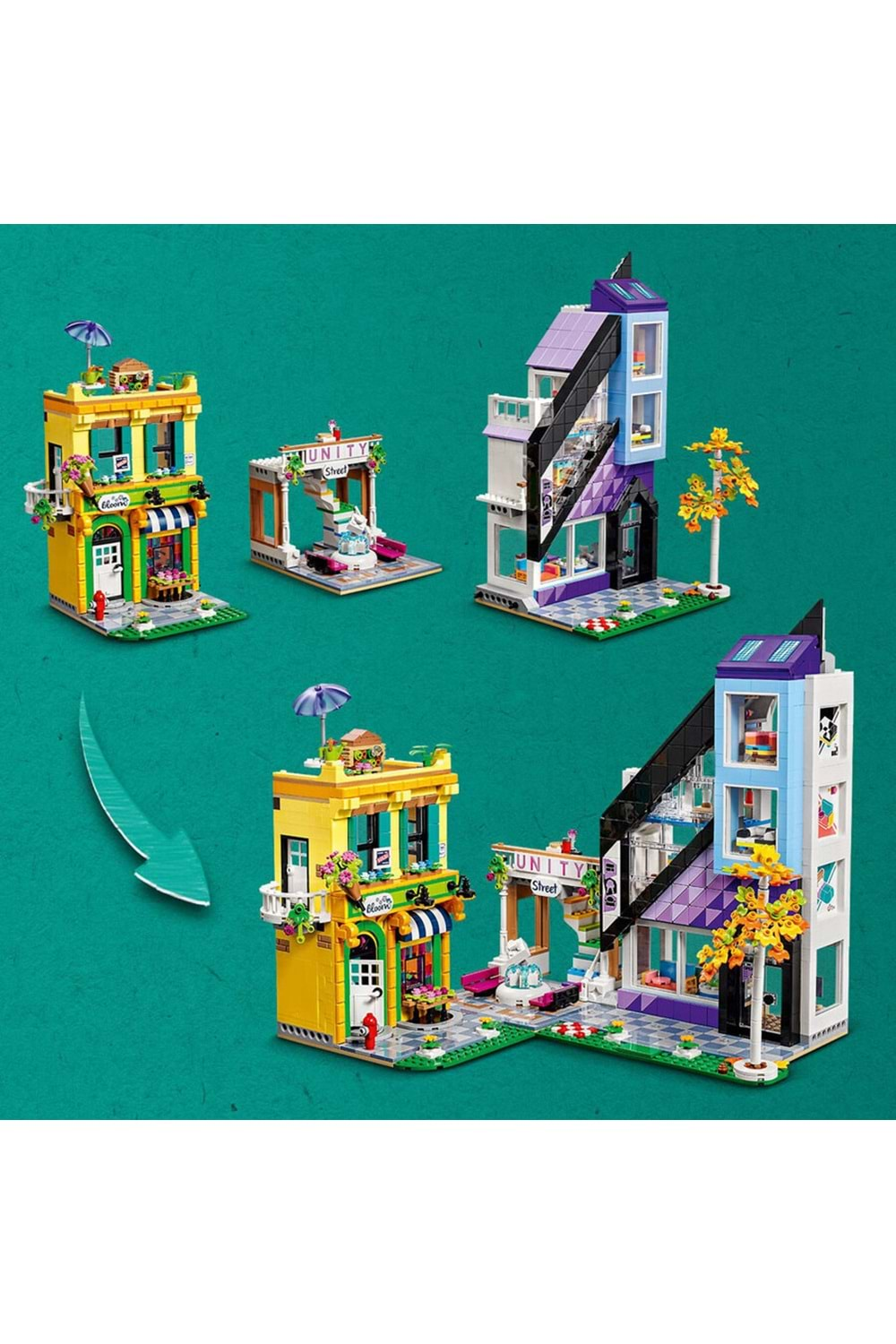 Lego Friends Şehir Merkezi Çiçek ve Tasarım Dükkanları * 41732