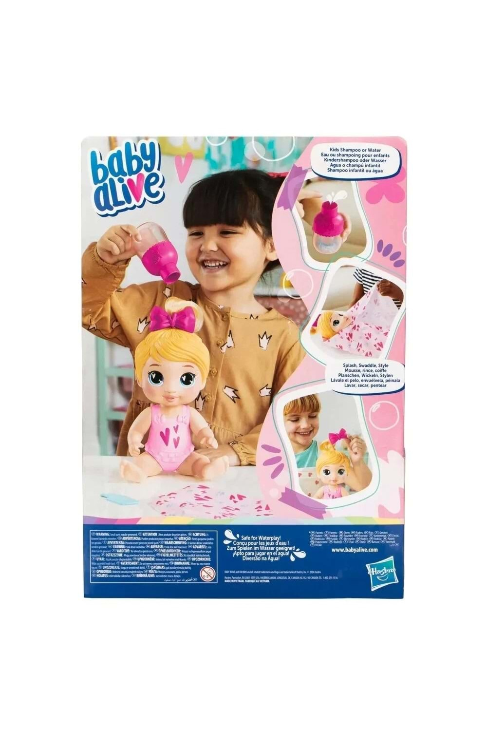 Baby Alive Bebeğimle Şampuan Eğlencesi Sarışın F9119