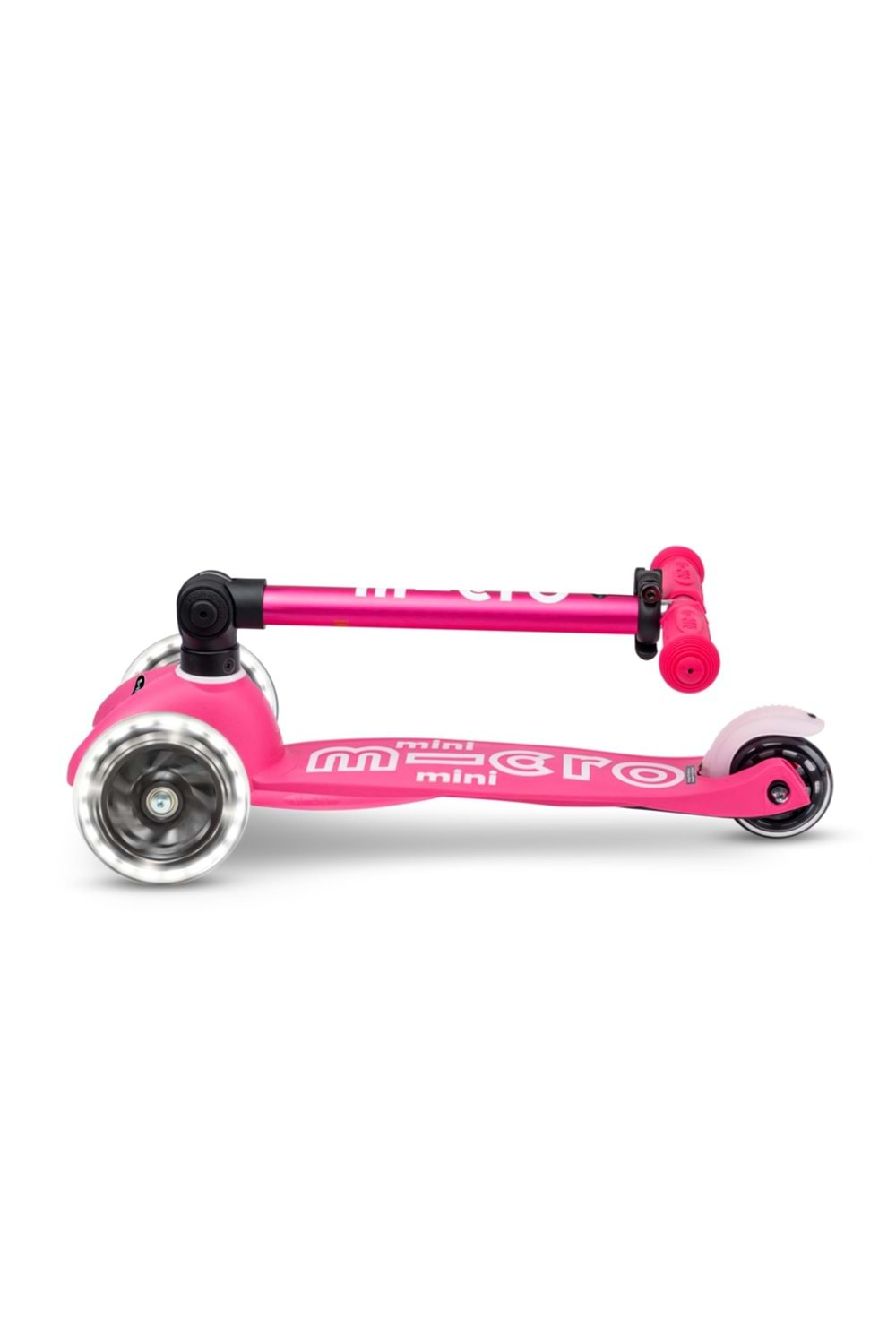 Micro Scooter Mini Deluxe Foldable Pembe Işıklı Teker MMD197