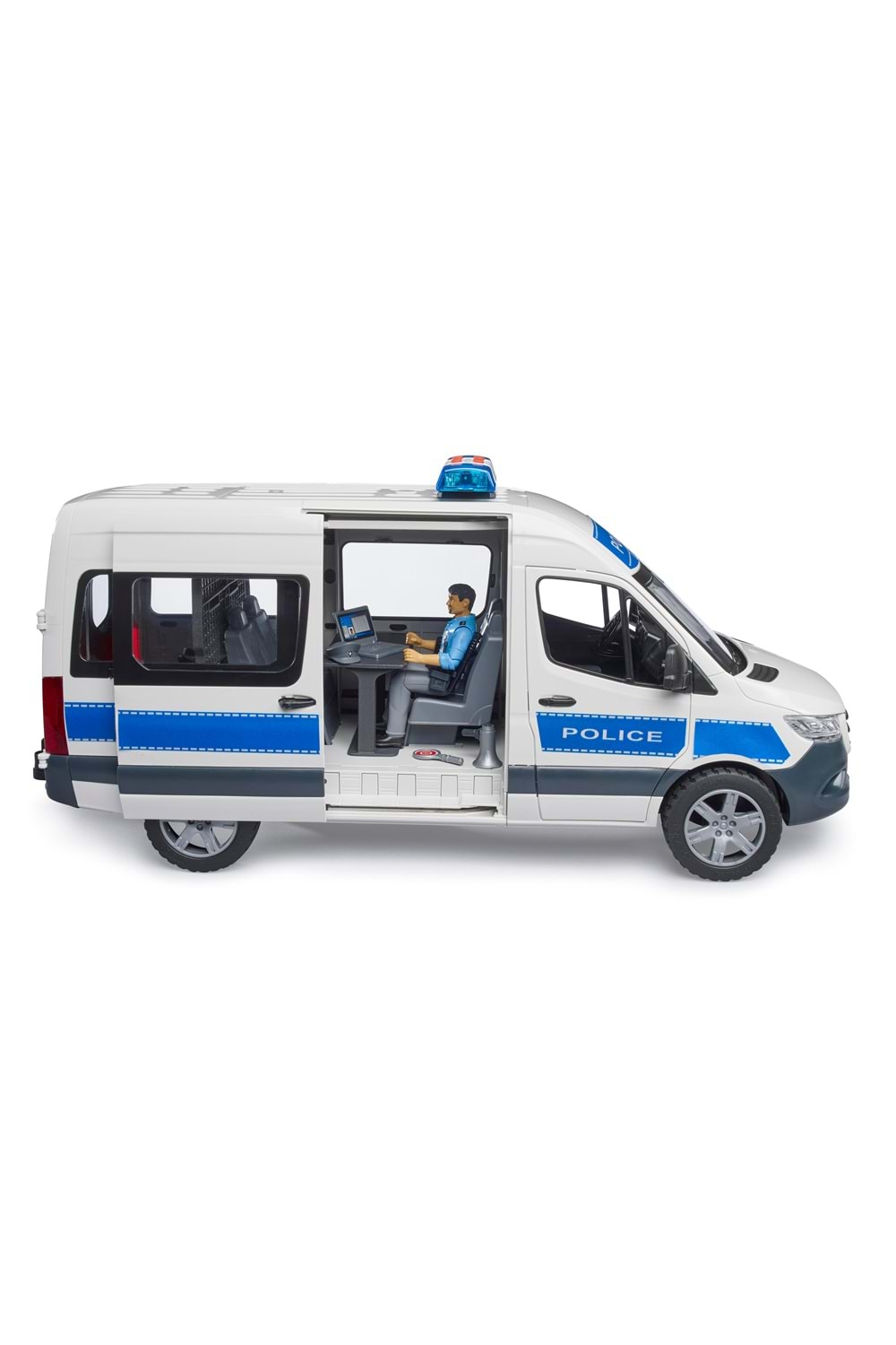 Bruder MB Sprinter Polis Minibüsü, Sürücüsü ve Aksesuarları 02683