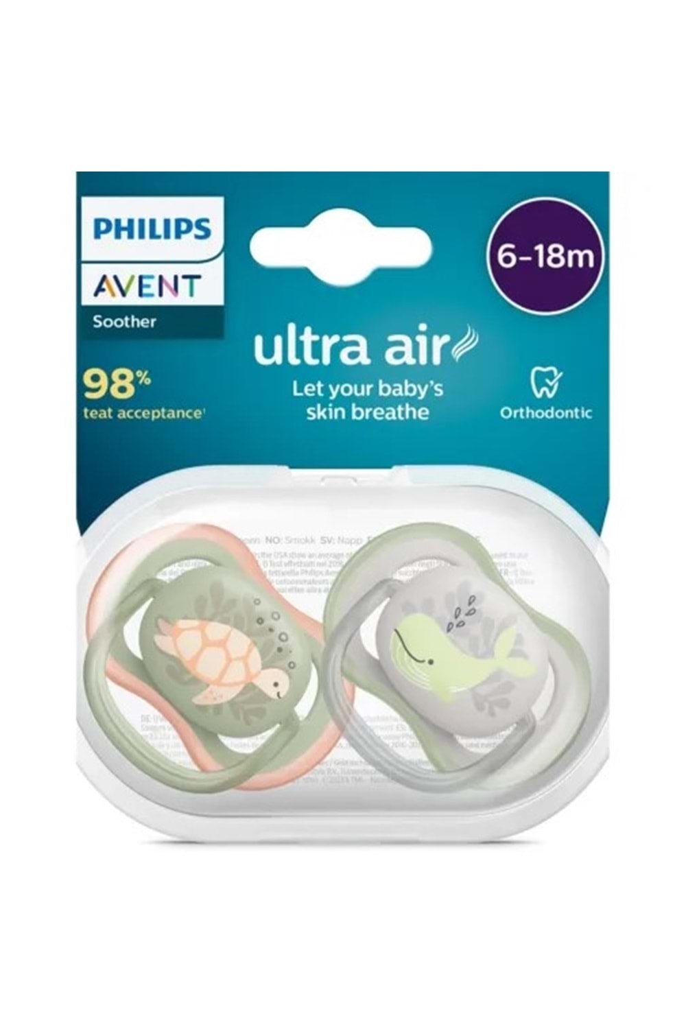 Avent Silikon Emzik Ultra Air 6-18 ay SCF085/60