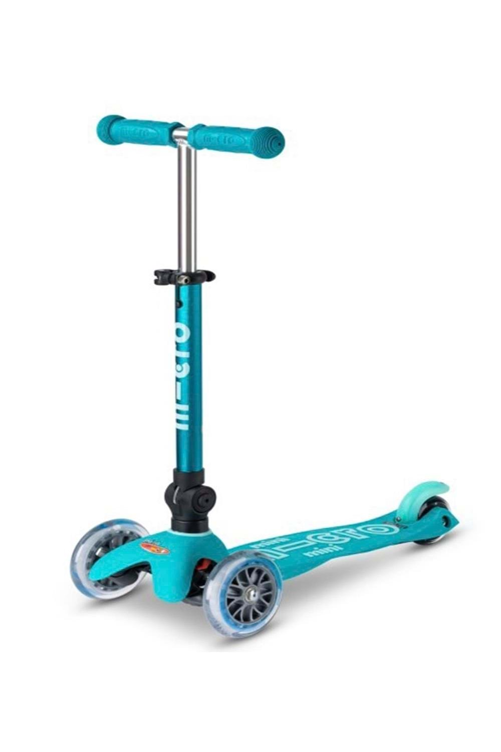 Micro Scooter Mini Deluxe Foldable Aqua Işıklı Teker MMD198