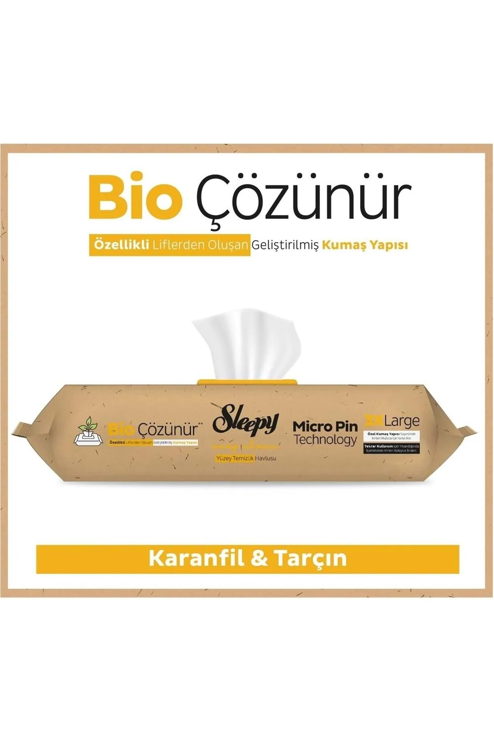 Sleepy Yüzey Temizlik Mop Karanfil ve Tarçın 50 li