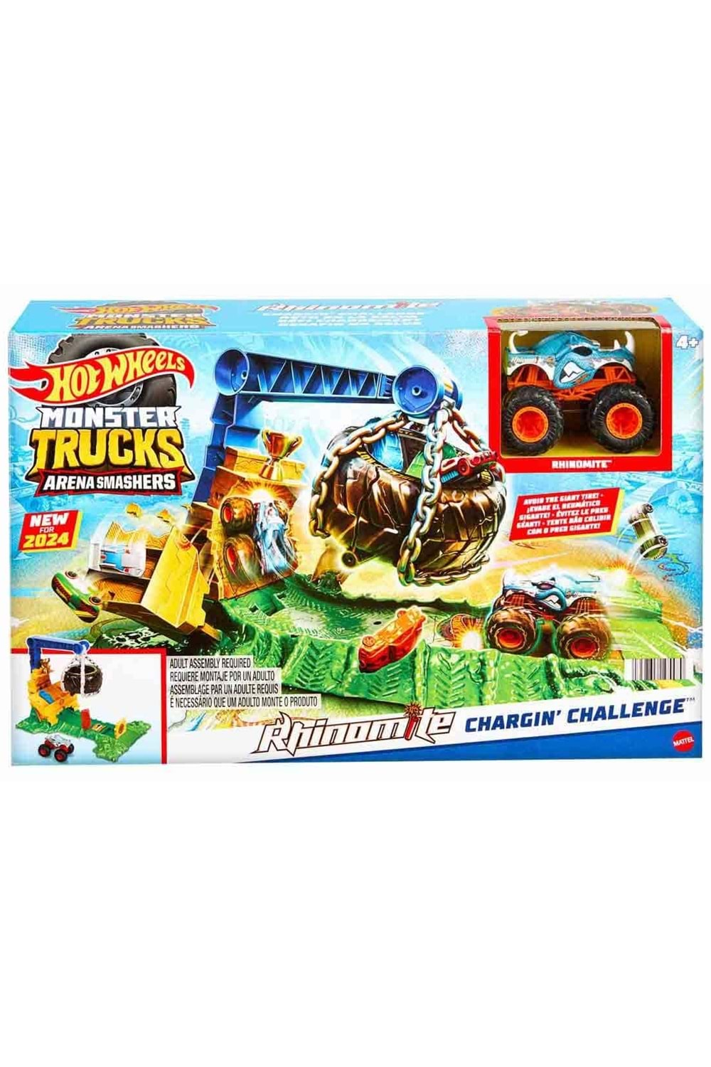 Hot Wheels Monster Trucks Arenada Rhinomite Mücadelesi HTP18