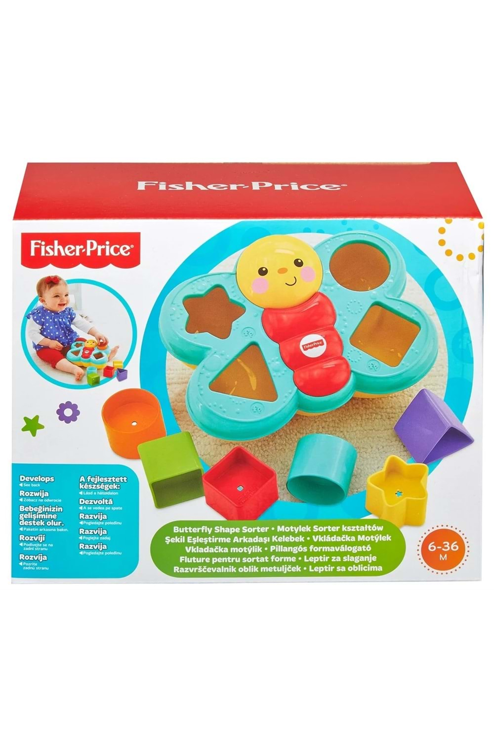 Fisher Price Şekil Eşleştirme Arkadaşı Kelebek CDC22