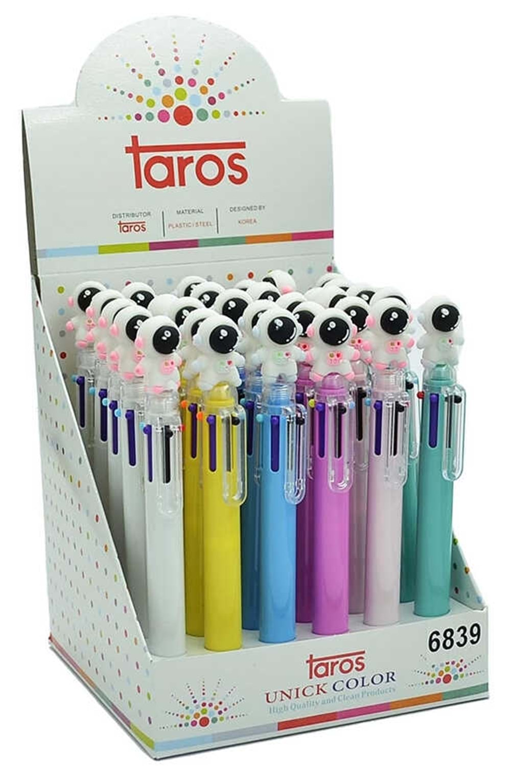 Taros Unıck Color 6 Renk Astronot Tükenmez Kalem 6839