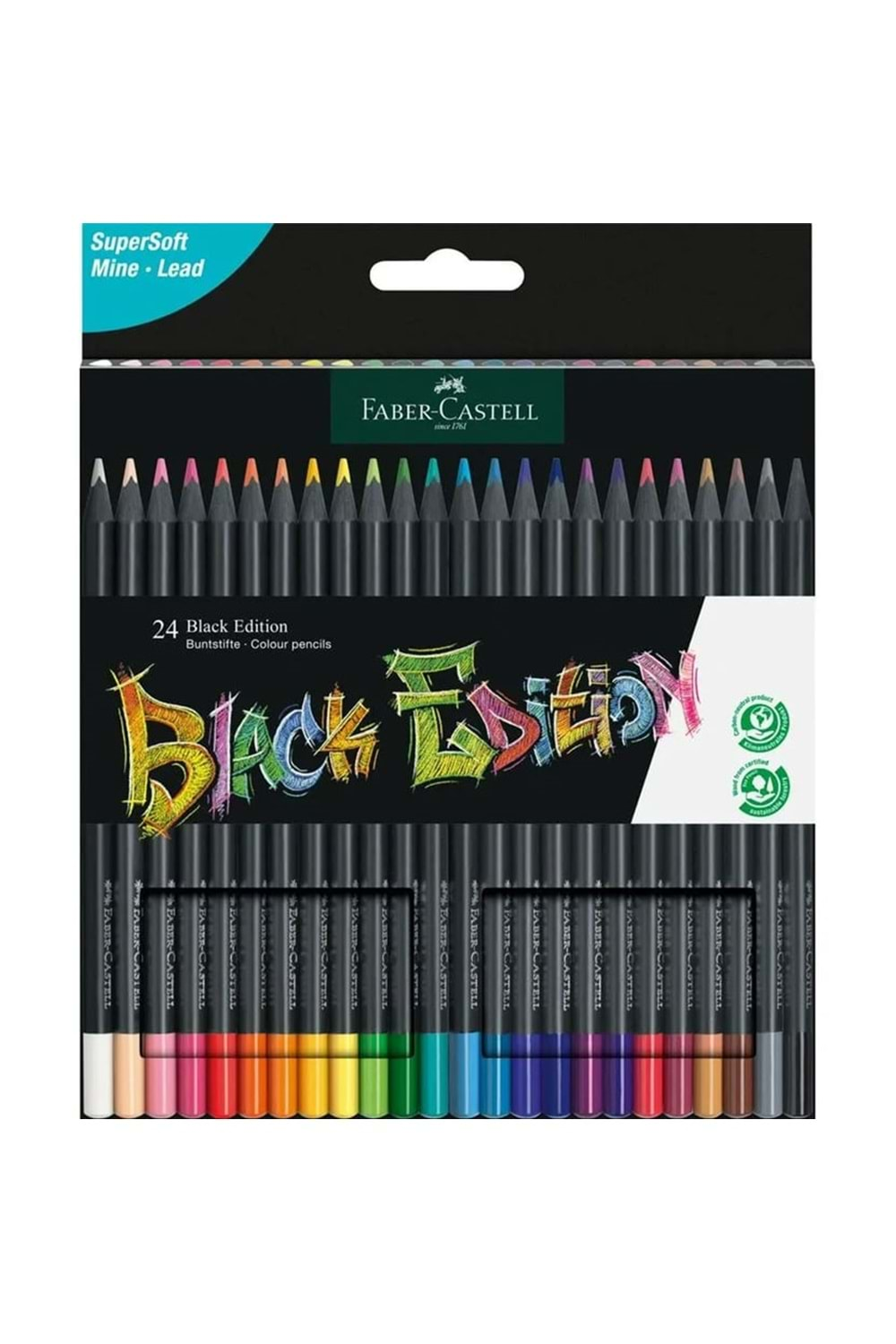 Faber Castell Black Edition Kuru Boya 24 lü 116424