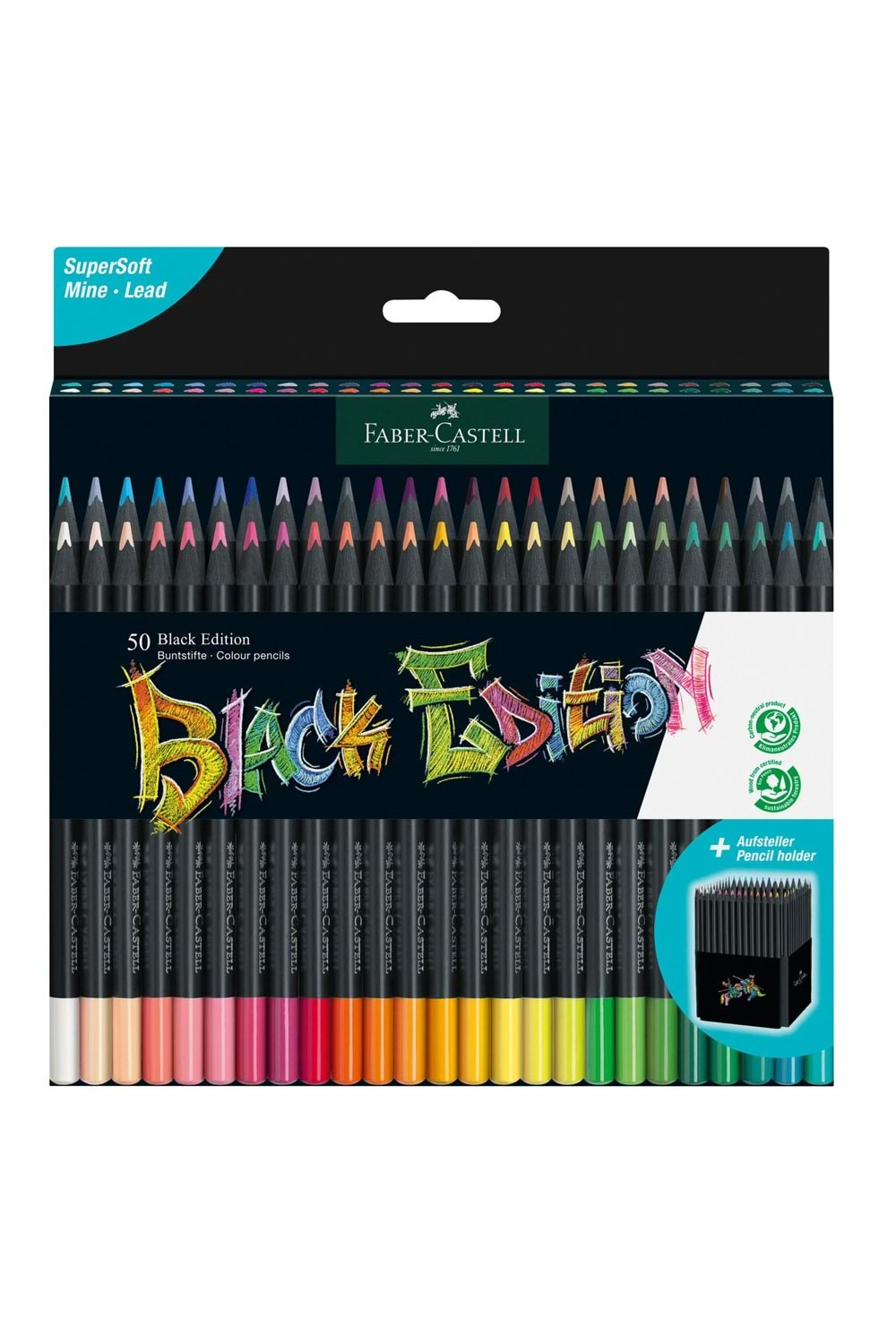 Faber Castell Black Edition Kuru Boya 50 li 116450