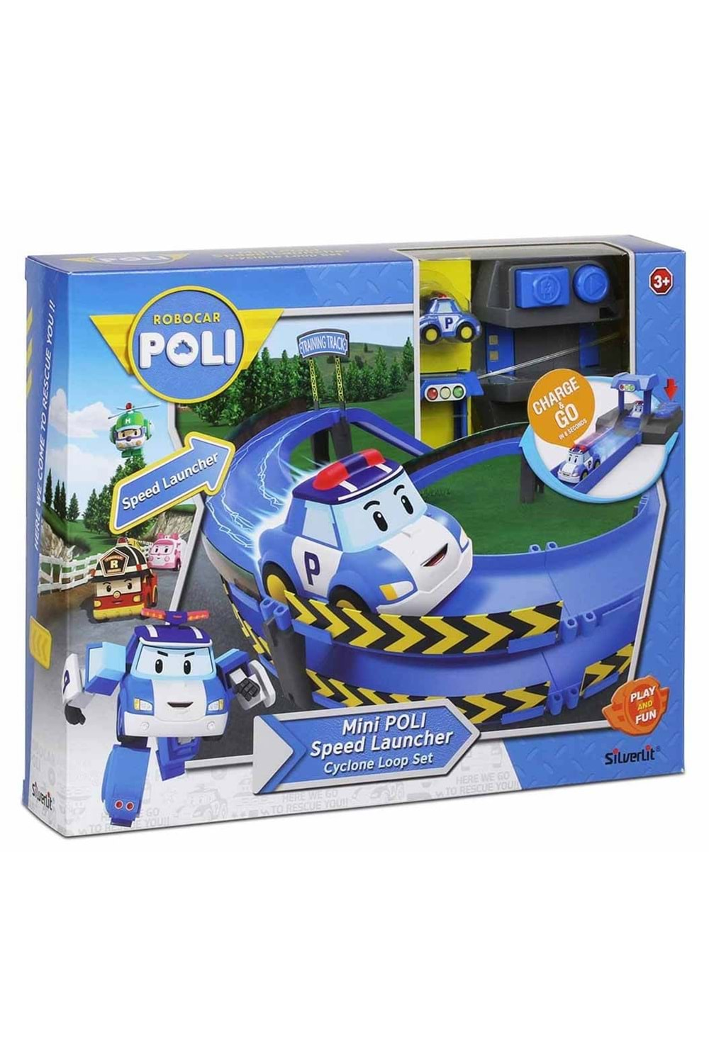 Robocar Poli Fırlatıcılı Pist Seti 83385