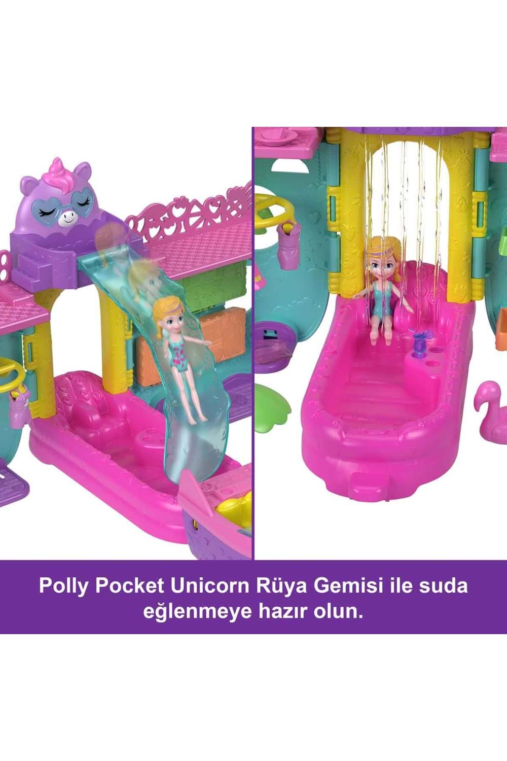 Polly Pocket Unicorn Dream Cruise Oyun Seti HWP26