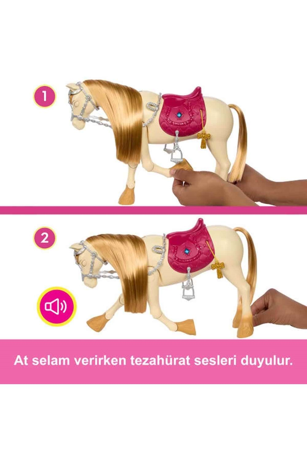 Barbie Gizemleri Büyük At Kovalamacası Dans ve Gösteri Atı HXJ42