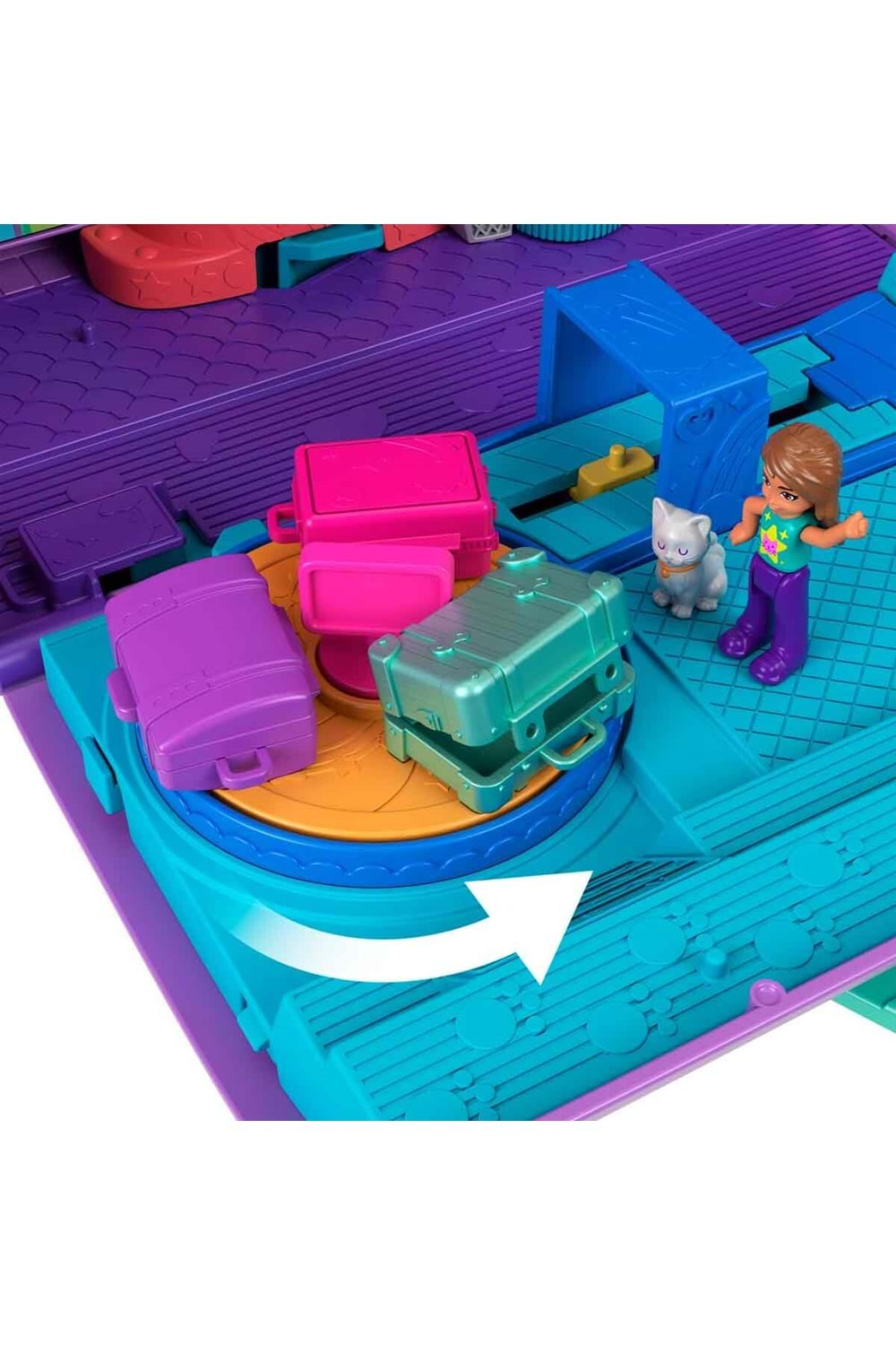 Polly Pocket Minik Kedi Hava Yolları Oyun Seti HWP19