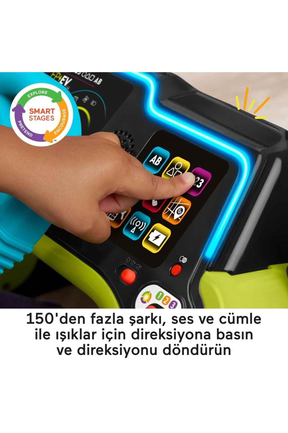 Fisher Price Sesli ve Işıklı Eğlen ve Öğren İlk Arabam HYR91