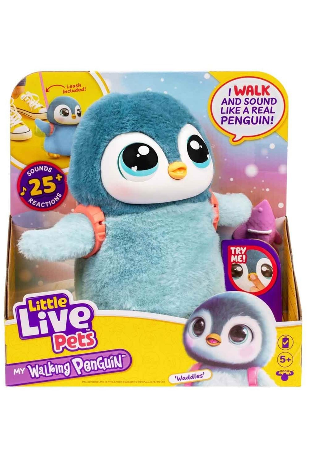 Little Live Pets Sesli Yürüyen Penguen İnteraktif Peluş LP600000