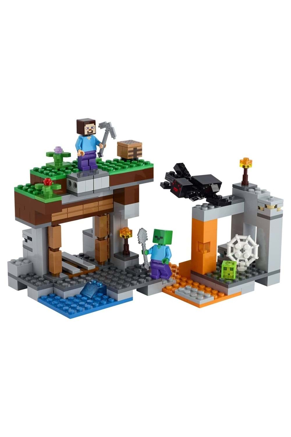 Lego Minecraft Terk Edilmiş Maden 21166