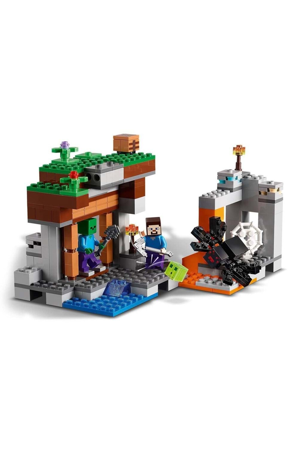 Lego Minecraft Terk Edilmiş Maden 21166