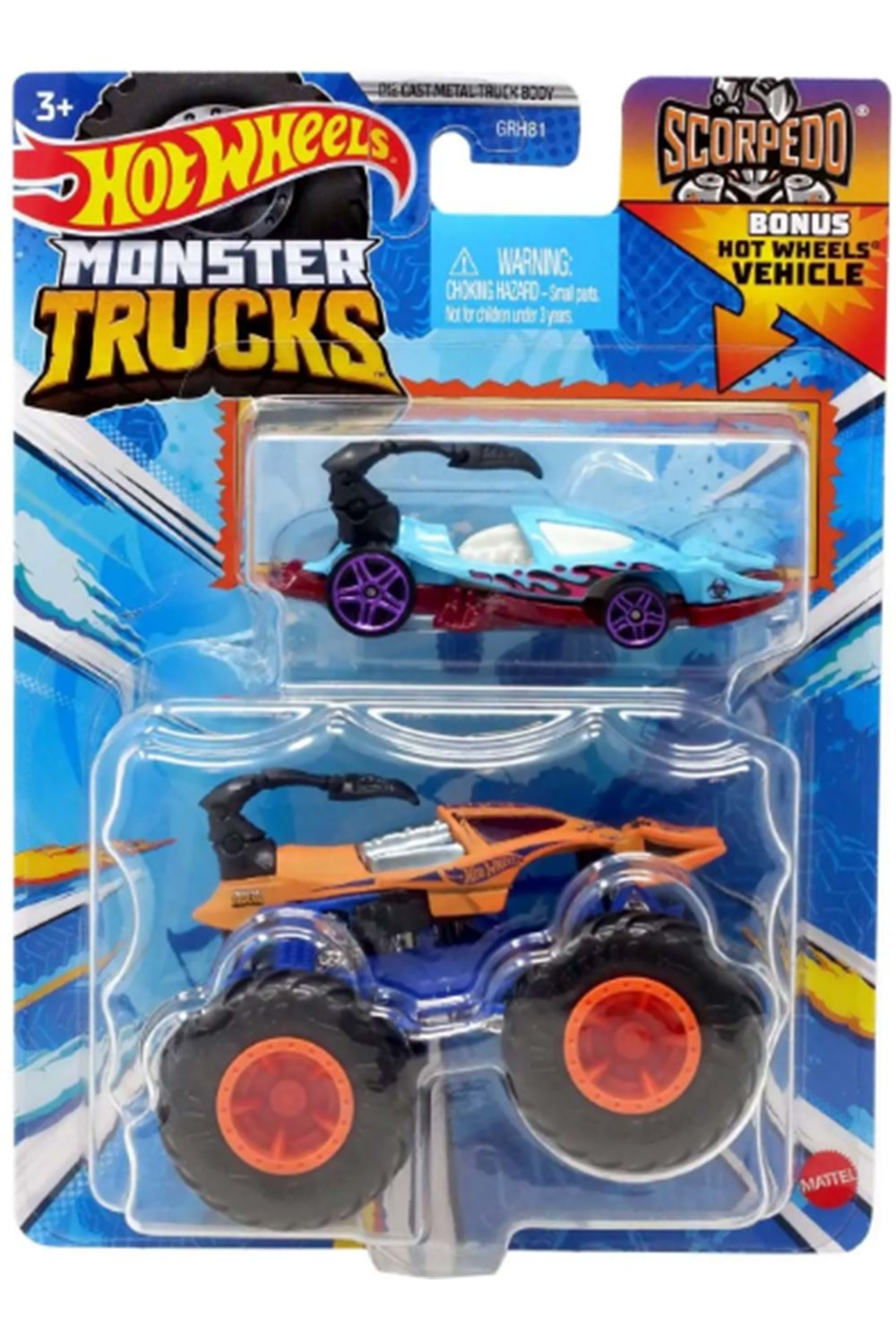 Hot Wheels Monster Trucks 1:64 Arabalar İkili Set GRH81