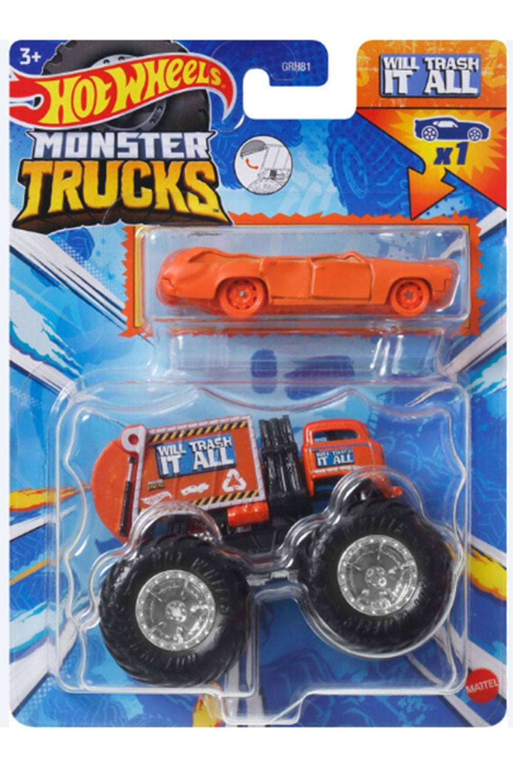 Hot Wheels Monster Trucks 1:64 Arabalar İkili Set GRH81