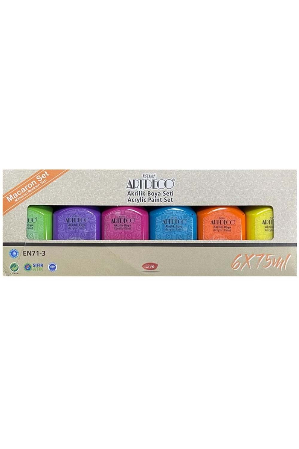 Artdeco Akrilik Boya 6x75 ML Set Makaron Rekler Y-070I-AS7