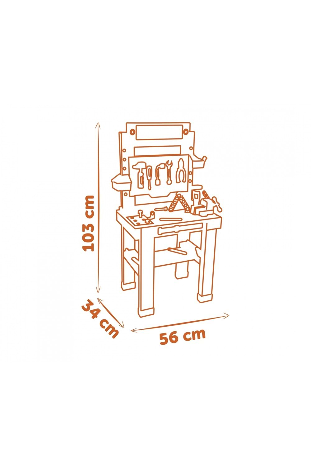 Smoby Black Decker Bricolo One Çalışma Tezgahı 360732