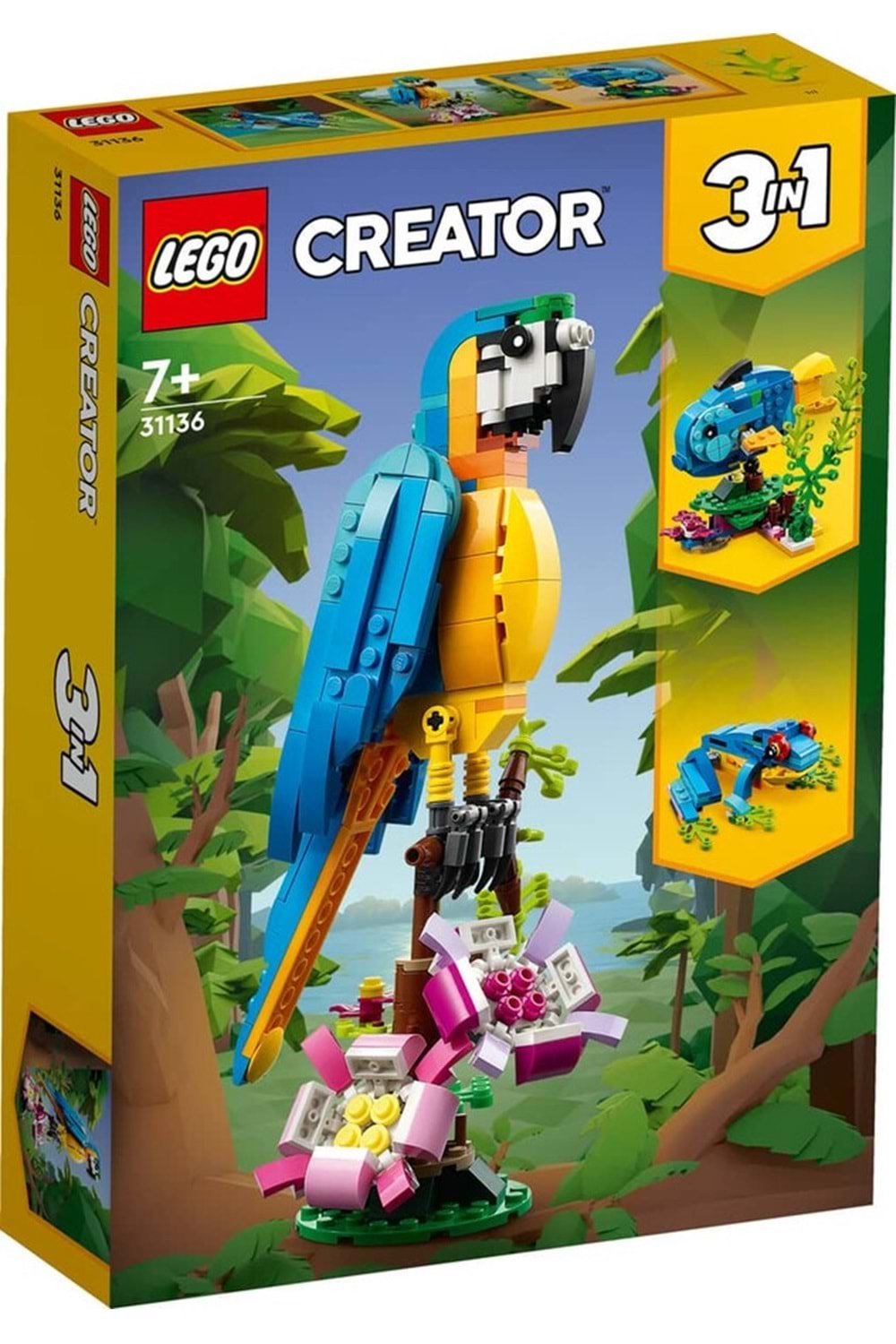 Lego Creator 3 in 1 Egzotik Papağan 31136