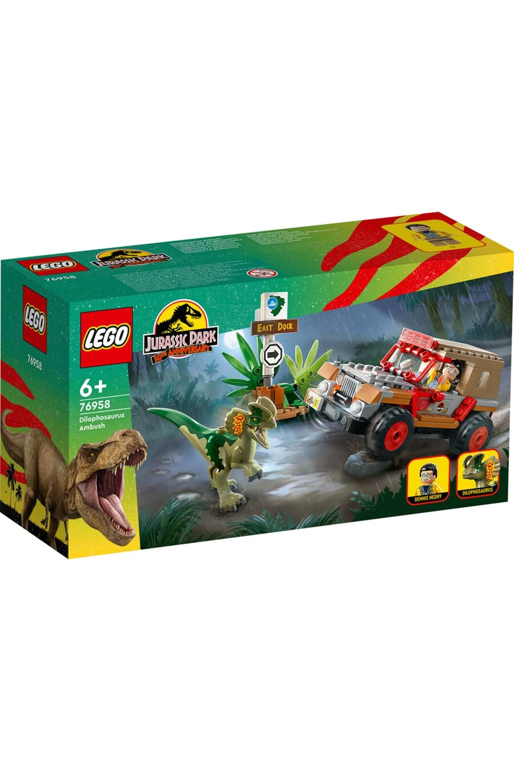 Lego Jurassic World Dilophosaurus Pususu 76958