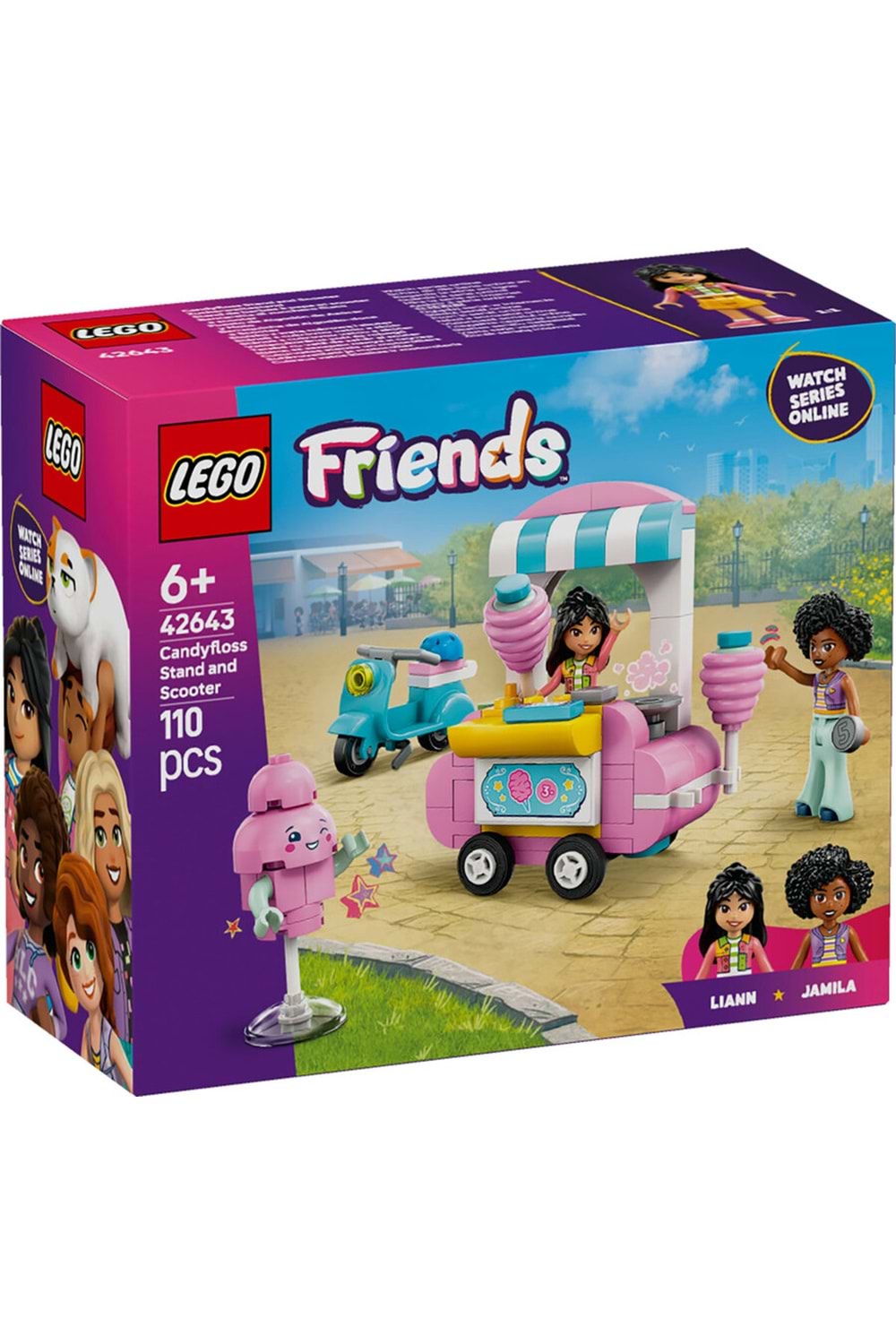 Lego Friends Pamuk Şeker Standı ve Scooter 42643