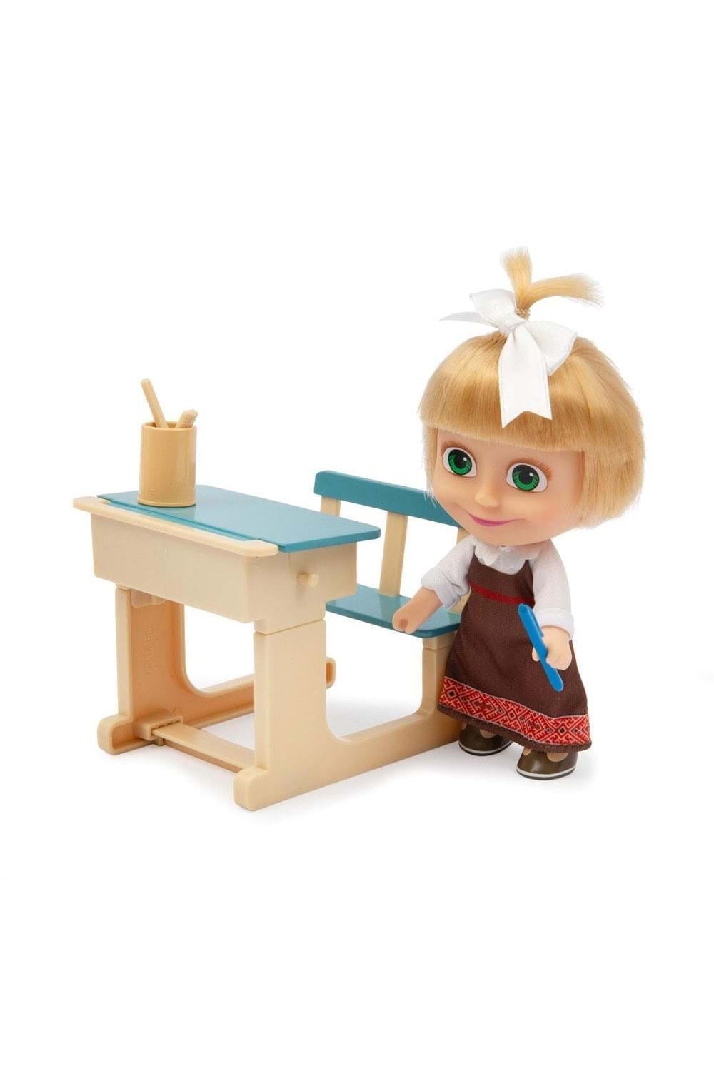 Masha ve Koca Ayı 12 cm Bebek Okul Oyun Seti MHA07000
