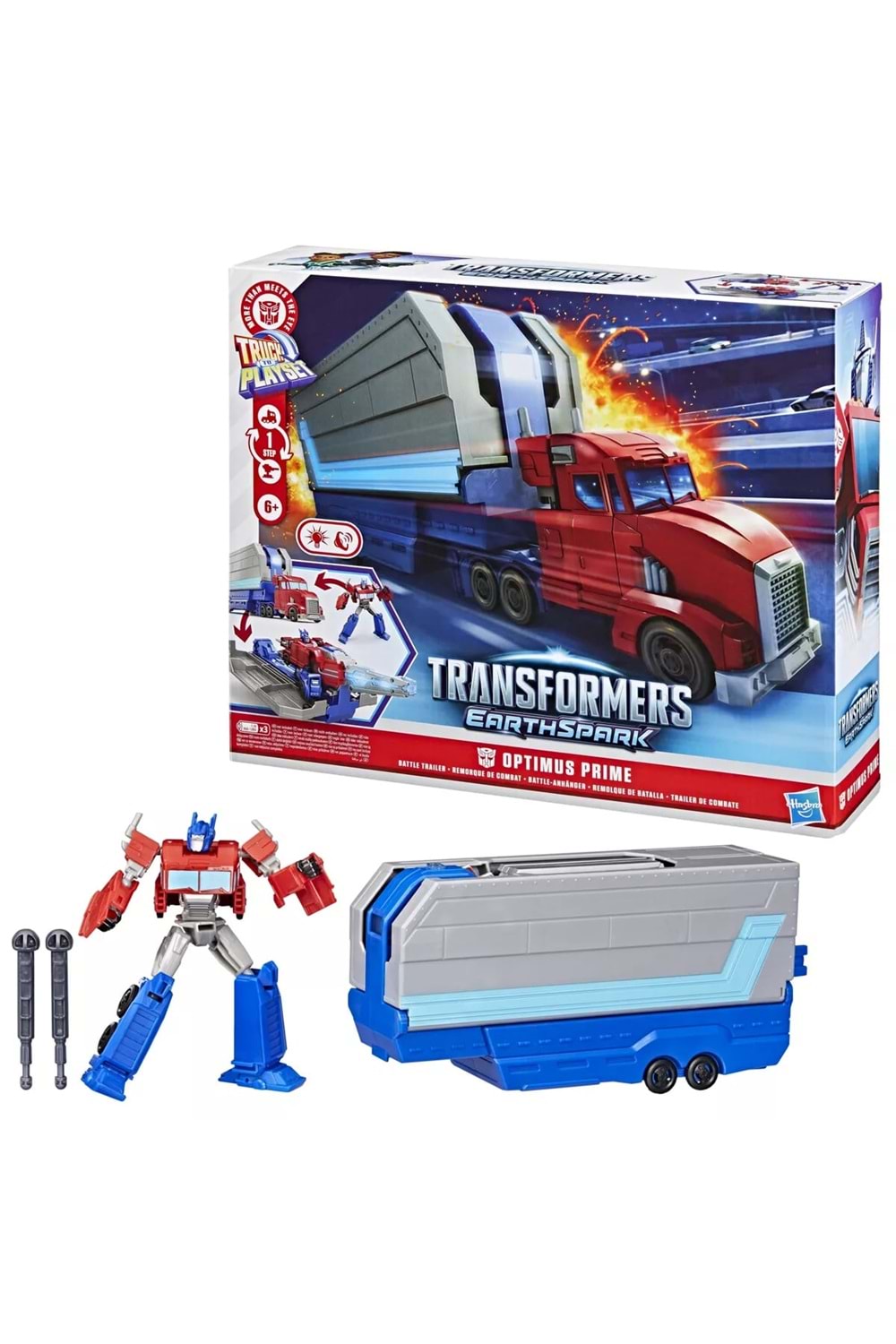 Transformers EarthSpark Optimus Prime Savaş Tırı G0750