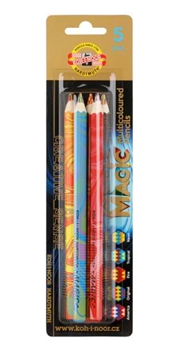 Multicolored Jumbo Pencils Set Koh-i-noor Magic 3406 Colored Art