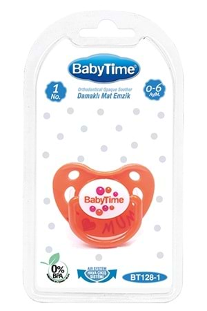 Baby Time Damaklı Mat Gövdeli Emzik 6-18 ay BT129