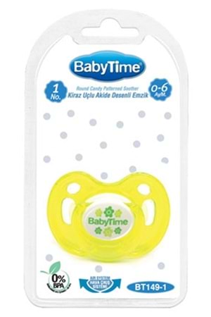 Baby Time Kiraz Uçlu Akide Gövdeli Emzik 18 ay+ BT151
