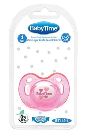 Baby Time Kiraz Uçlu Akide Gövdeli Emzik 18 ay+ BT151