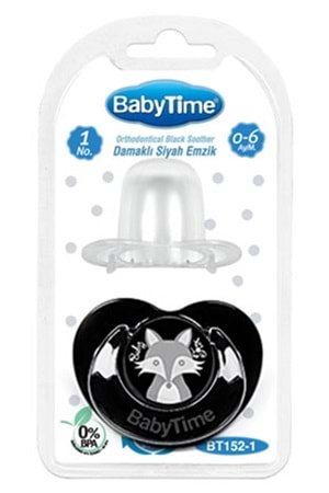 Baby Time Damaklı Siyah Gövdeli Emzik 6-18 ay BT153